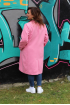 Kabát pre moletky - ružový